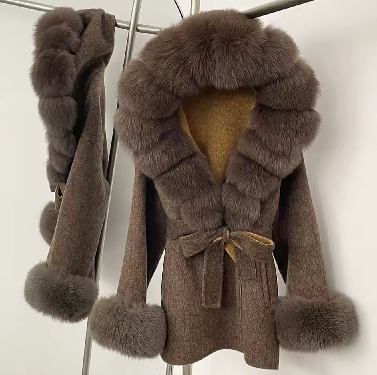 Coat with Fox Fur
