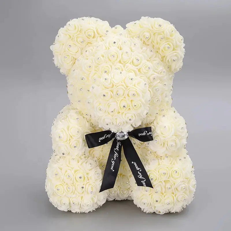 Everlasting Rose Teddy - Foam Flower Art