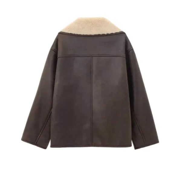 Classic Fur Lapel Blazer