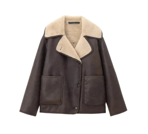 Classic Fur Lapel Blazer