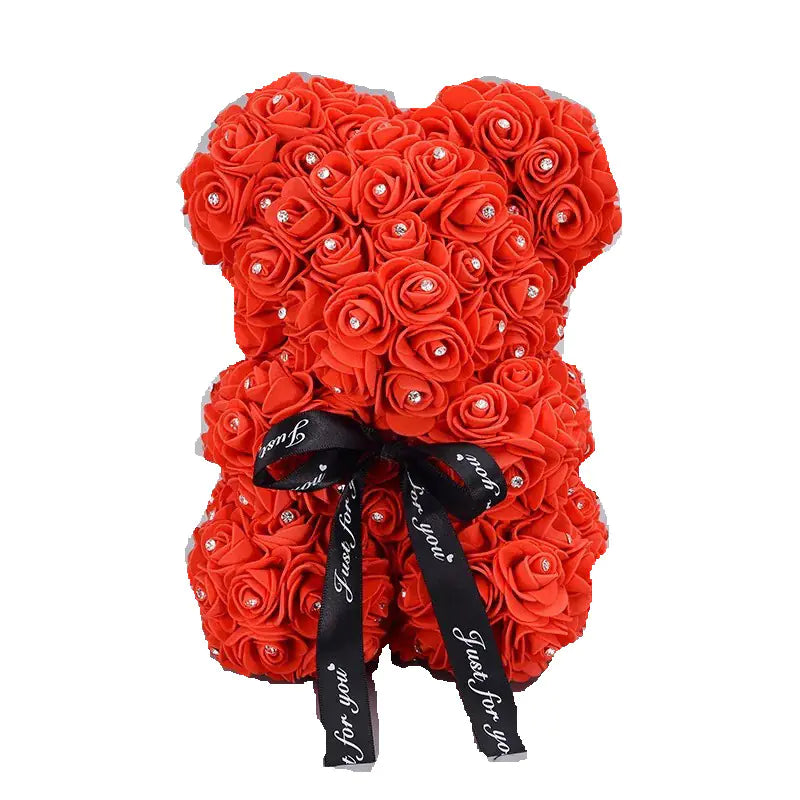 Everlasting Rose Teddy - Foam Flower Art