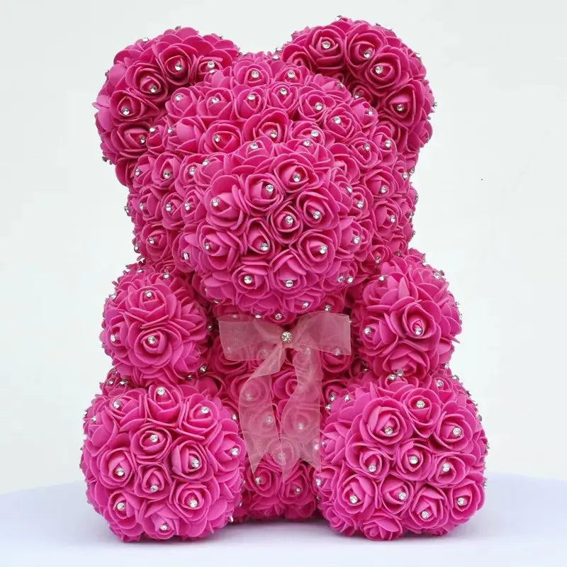 Everlasting Rose Teddy - Foam Flower Art