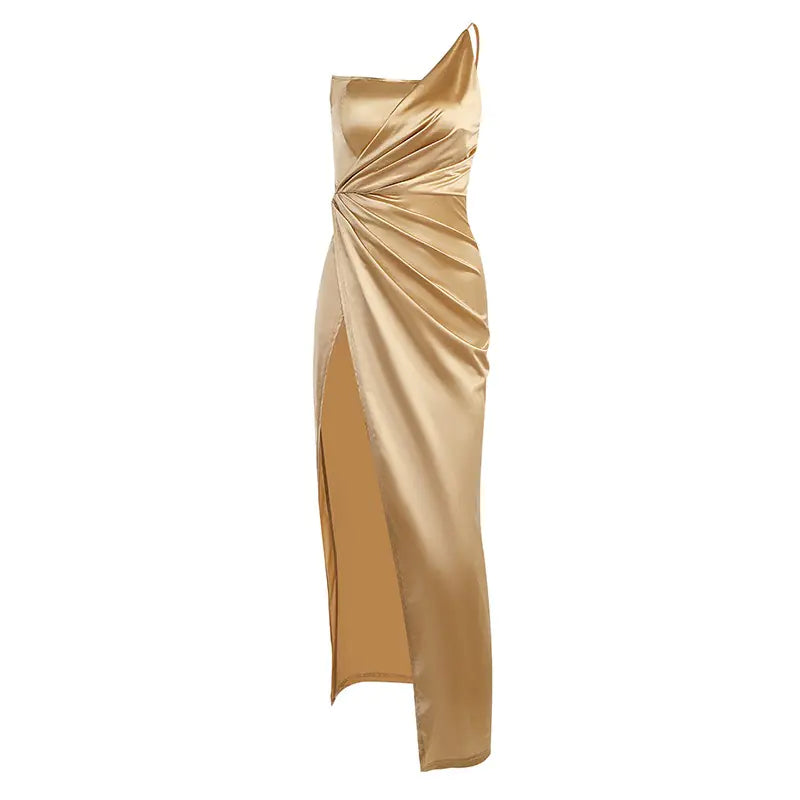 Elegant One-Shoulder Gala Dress