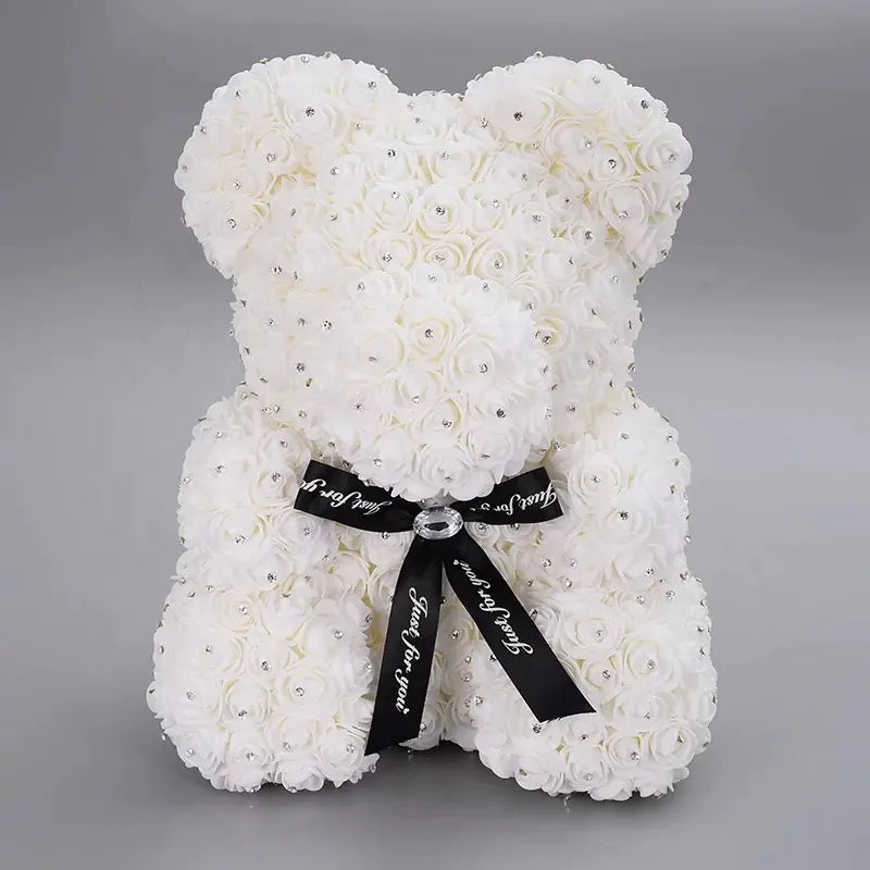 Everlasting Rose Teddy - Foam Flower Art