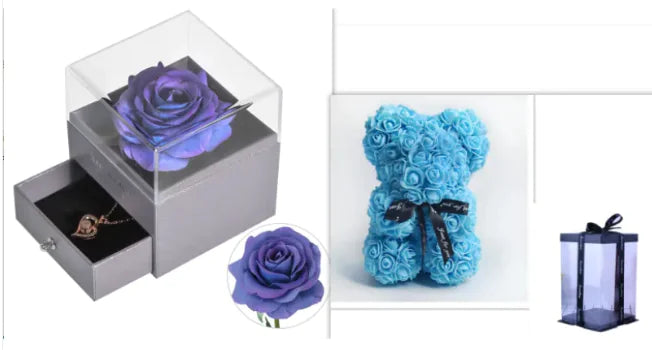 Eternal Blossom Rose Bear