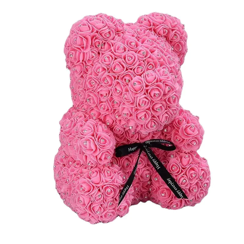 Everlasting Rose Teddy - Foam Flower Art