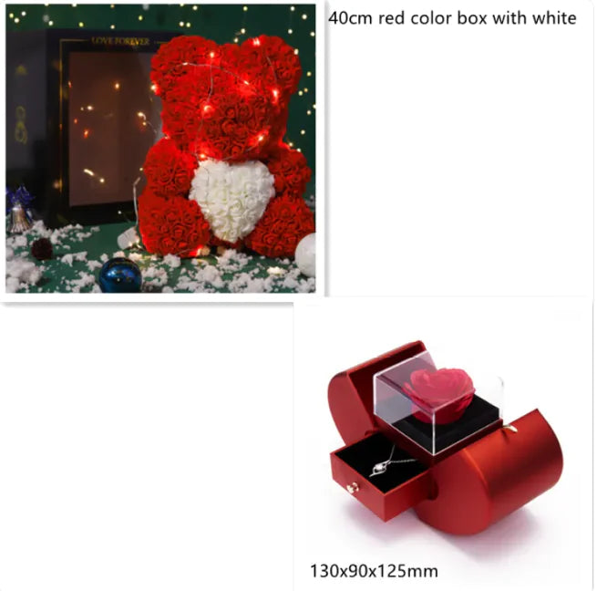 Eternal Blossom Rose Bear