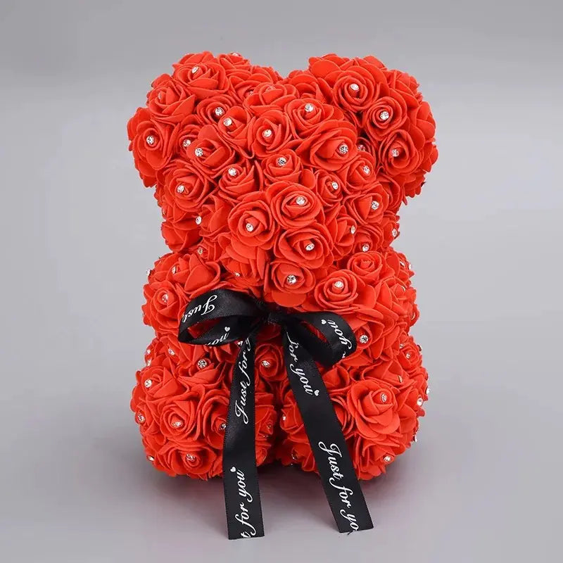 Everlasting Rose Teddy - Foam Flower Art