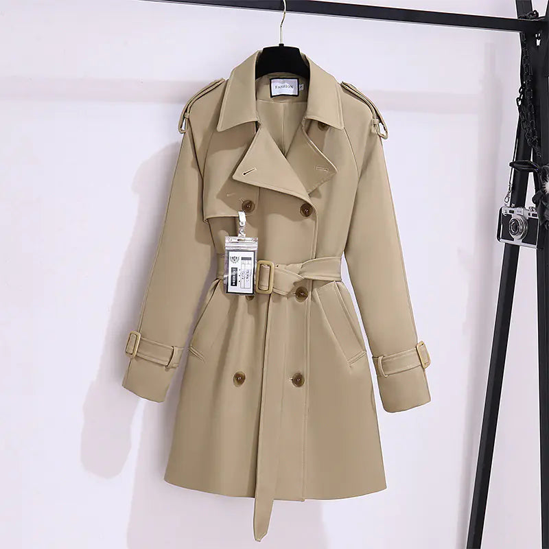 Khaki Short Trench Coat