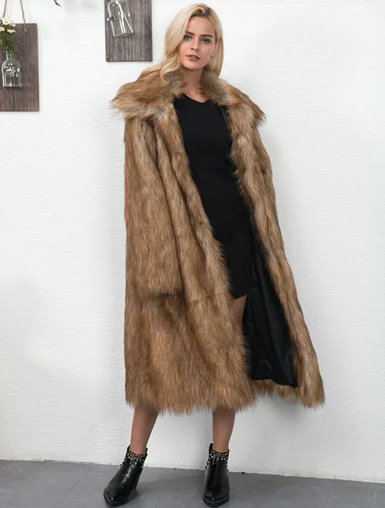 Long Fur Coat for Women